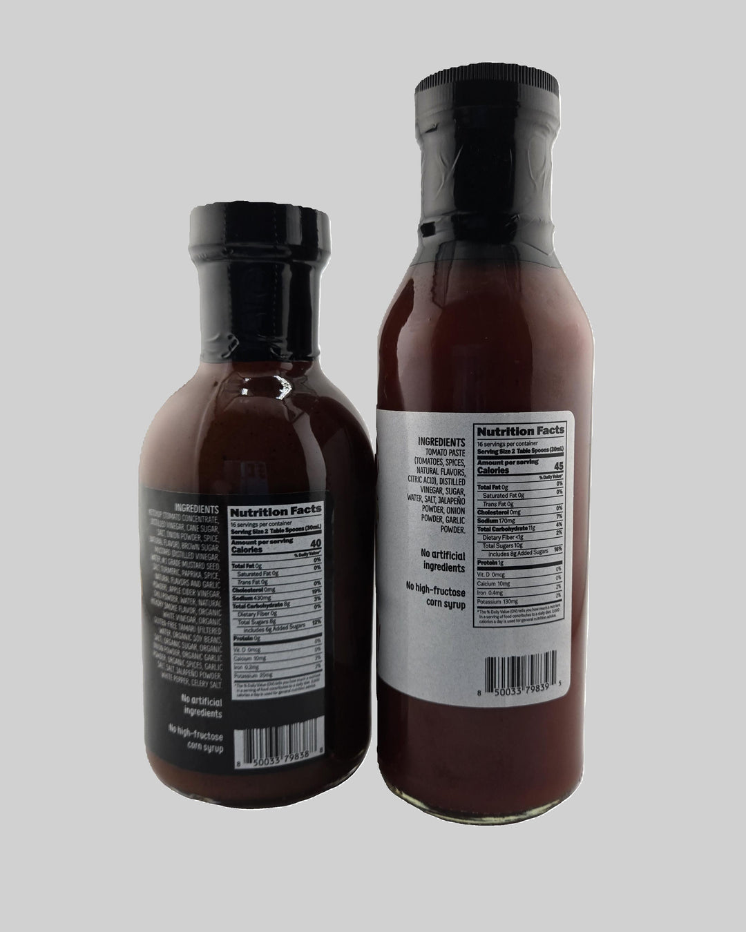 2 Pack - 1 bottle of Gourmet Memphis Style BBQ Sauce and 1 bottle of Gourmet Spicy Ketchup